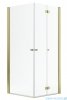 Radaway Nes Gold KDD B / KDD I kabina 100x100cm prawa złoty połysk przejrzyste 10024100-09-01R/10015100-09-01L